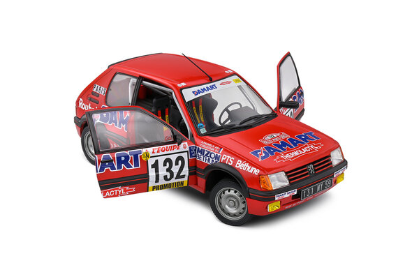 Peugeot Peugeot 205 GTI 1,6L #132 Rallye Monte-Carlo 1986 - 1:18 - Solido Peugeot Peugeot 205 GTI 1,6L #132 Rallye Monte-Carlo 1986 - 1:18 - Solido