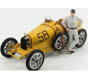Formule 1 Bugatti Type 35 #58 + Driver Figure 1924 - 1:18 - CMC Formule 1 Bugatti Type 35 #58 + Driver Figure 1924 - 1:18 - CMC