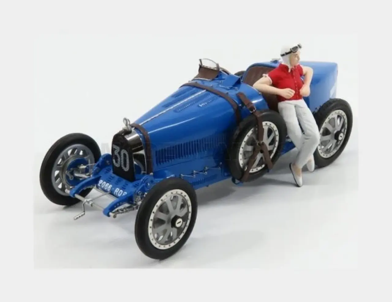 Formule 1 Bugatti Type 35 #30 + Female Driver Figure 1924 - 1:18 - CMC Formule 1 Bugatti Type 35 #30 + Female Driver Figure 1924 - 1:18 - CMC