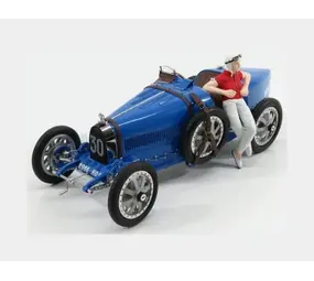 Formule 1 Bugatti Type 35 #30 + Female Driver Figure 1924 - 1:18 - CMC Formule 1 Bugatti Type 35 #30 + Female Driver Figure 1924 - 1:18 - CMC