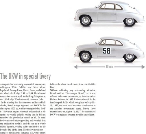 DKW DKW F91 Sportwagen Brand 1954 (Germany) - 1:43 - Autocult DKW DKW F91 Sportwagen Brand 1954 (Germany) - 1:43 - Autocult