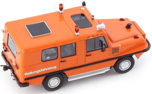 RMA RMA Amphi-Ranger 2800 SR 4x4 Rettungsfahrzeug SR Emergency Germany 1985 - 1:43 - Autocult RMA RMA Amphi-Ranger 2800 SR 4x4 Rettungsfahrzeug SR Emergency Germany 1985 - 1:43 - Autocult