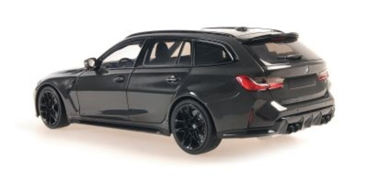 BMW BMW M3 Touring 2024 Grey- Black Wheels+ Interior - 1:18 - Minichamps