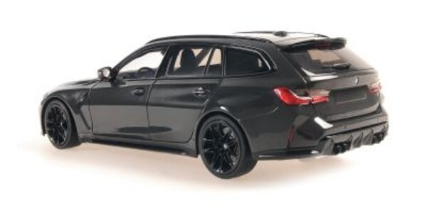 BMW BMW M3 Touring 2024 Grey- Black Wheels+ Interior - 1:18 - Minichamps