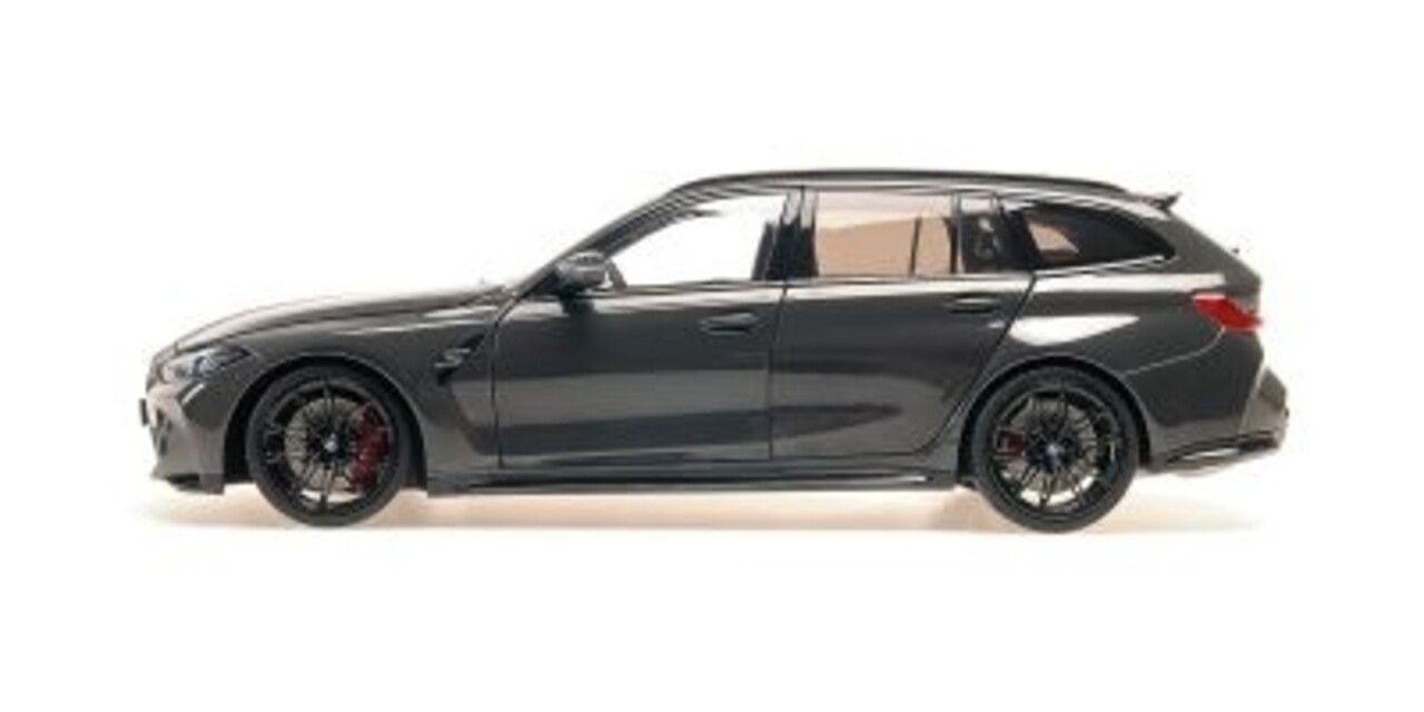 BMW BMW M3 Touring 2024 Grey- Black Wheels+ Interior - 1:18 - Minichamps