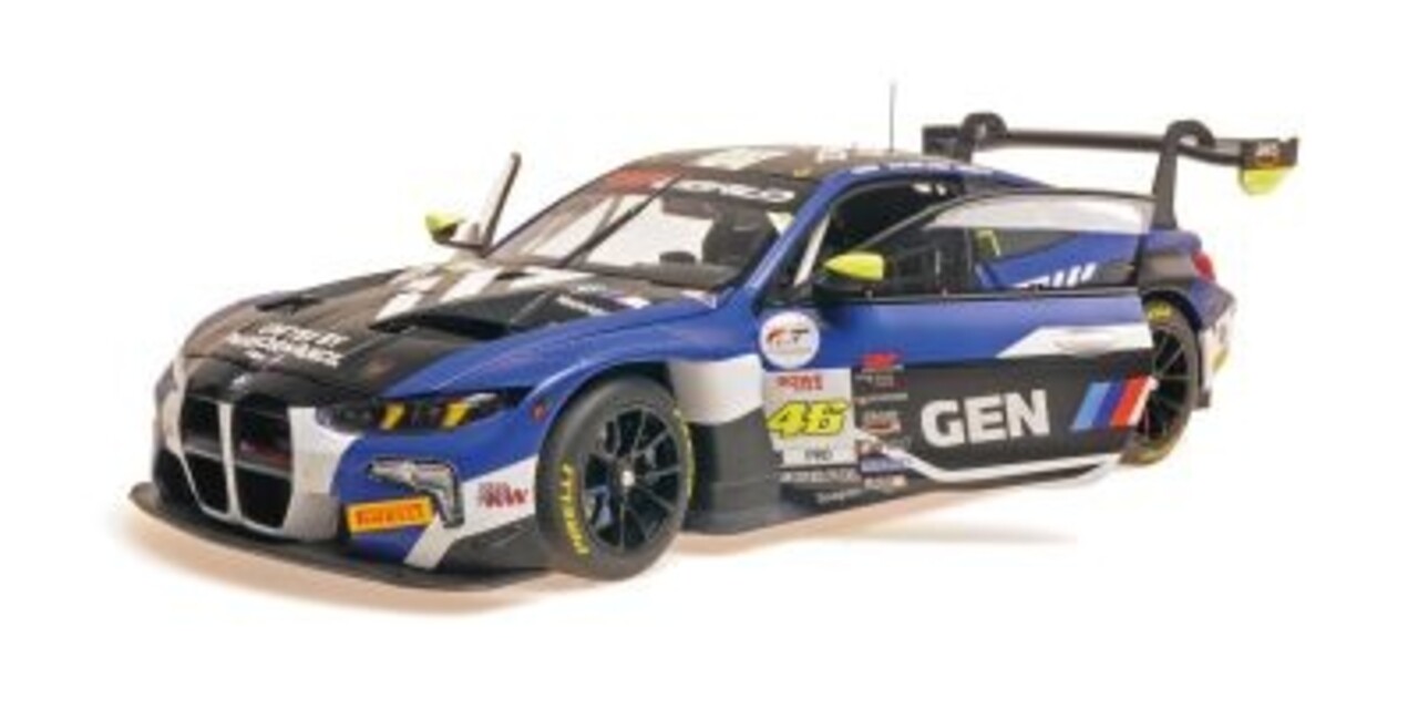 BMW BMW M4 GT3 Evo Team WRT,Rossi/vdLinde/Weerts Win 8Hr Indianapolis 2025 - 1:18 - Minichamps BMW BMW M4 GT3 Evo Team WRT,Rossi/vdLinde/Weerts Win 8Hr Indianapolis 2025 - 1:18 - Minichamps
