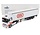 Renault T-Line High Truck 4x2 + Semi Curtainside Trailer 3 Axle 'SETAK Transports' 2023 - 1:43 - Eligor