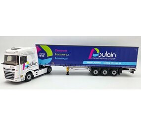 DAF DAF XG Tractor 4x2 + Semi Curtainside Trailer 3 Axle 'Poulain Transports' 2021 - 1:43 - Eligor DAF DAF XG Tractor 4x2 + Semi Curtainside Trailer 3 Axle 'Poulain Transports' 2021 - 1:43 - Eligor