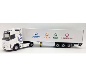 Volvo Volvo FH Aero Truck 4x2 + Semi Curtainside Trailer 3 Axle 'Pech Transports' 2024 - 1:43 - Eligor