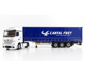 Mercedes-Benz Mercedes-Benz Actros 2 1845 Streamspace Truck 4x2 + Curtainside Semitrailer 3 Axle ' Cantal Fret Transports' 2016 - 1:43 - Eligor