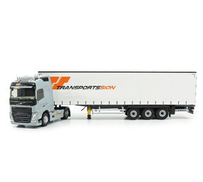 Volvo Volvo FH 500 Globetrotter Truck 4x2 + Curtainside Semitrailer 3 Axle 'Sion Transports' 2016 - 1:43 - Eligor