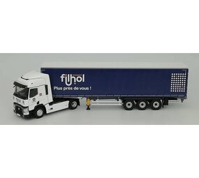 Renault Renault T460 Truck 4x2 + Curtainside Semi Trailer 3 Axle 'Filhol Transports' 2016 - 1:43 - Eligor Renault Renault T460 Truck 4x2 + Curtainside Semi Trailer 3 Axle 'Filhol Transports' 2016 - 1:43 - Eligor