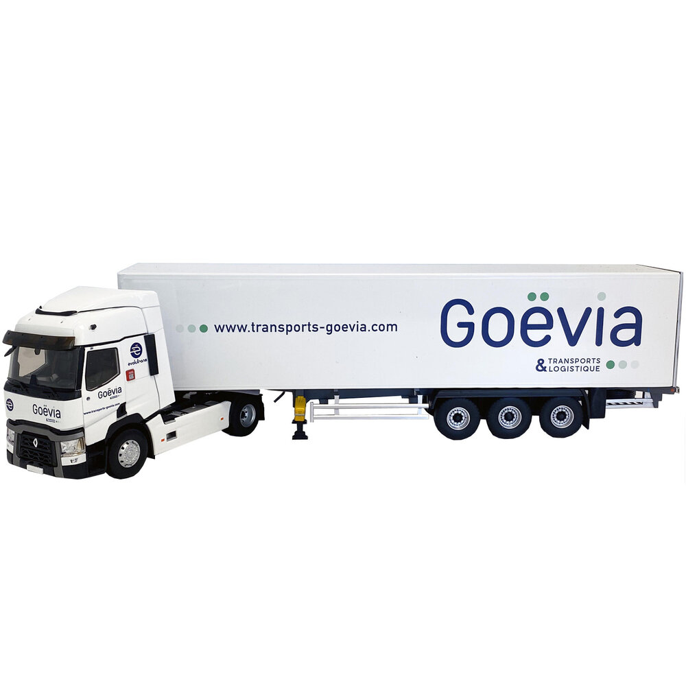 Renault Renault T460 Truck 4x2 + Curtainside Semi Trailer 3 Axle 'GoeviaTransports' 2016 - 1:43 - Eligor