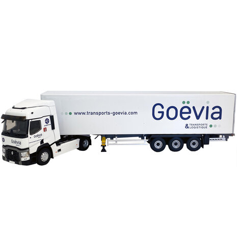 Renault Renault T460 Truck 4x2 + Curtainside Semi Trailer 3 Axle 'GoeviaTransports' 2016 - 1:43 - Eligor