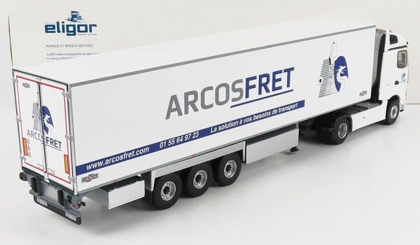 Mercedes-Benz Mercedes-Benz Actros 5 1851 Truck 4x2 + Reefer Semi Trailer 3 Axle 'Chereau Arcosfret' 2018 - 1:43 - Eligor Mercedes-Benz Mercedes-Benz Actros 5 1851 Truck 4x2 + Reefer Semi Trailer 3 Axle 'Chereau Arcosfret' 2018 - 1:43 - Eligor
