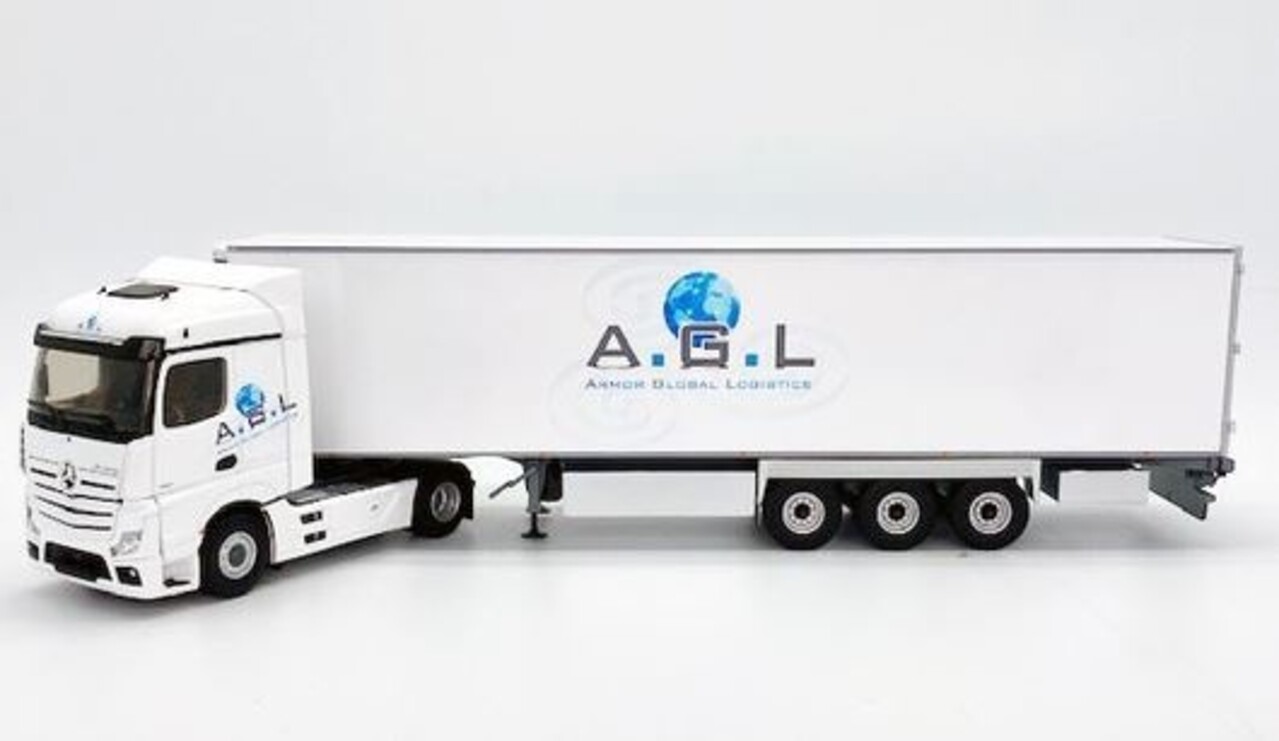 Mercedes-Benz Mercedes-Benz Actros 5 1851 Truck 4x2 + Reefer Semi Trailer 3 Axle 'Armor Global Logistics Transports' 2018 - 1:43 - Eligor Mercedes-Benz Mercedes-Benz Actros 5 1851 Truck 4x2 + Reefer Semi Trailer 3 Axle 'Armor Global Logistics Transports' 2018 - 1:43 - Eligor