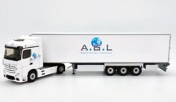 Mercedes-Benz Mercedes-Benz Actros 5 1851 Truck 4x2 + Reefer Semi Trailer 3 Axle 'Armor Global Logistics Transports' 2018 - 1:43 - Eligor Mercedes-Benz Mercedes-Benz Actros 5 1851 Truck 4x2 + Reefer Semi Trailer 3 Axle 'Armor Global Logistics Transports' 2018 - 1:43 - Eligor