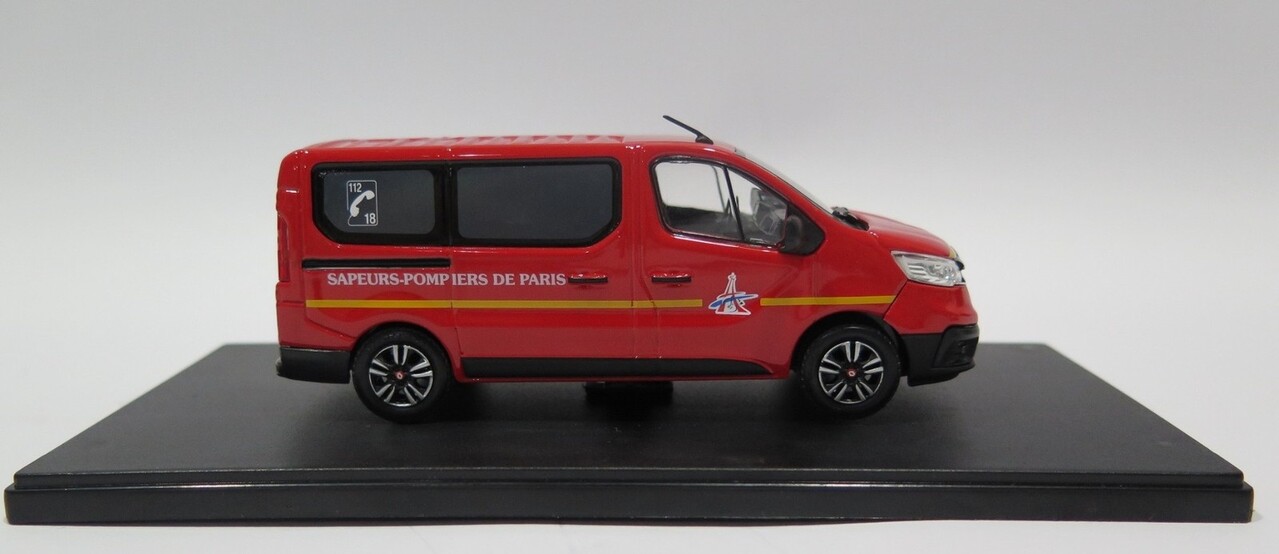 Renault Renault Trafic Minibus BSPP Military Fire Brigade of Paris 2022 - 1:43 - Eligor Renault Renault Trafic Minibus BSPP Military Fire Brigade of Paris 2022 - 1:43 - Eligor