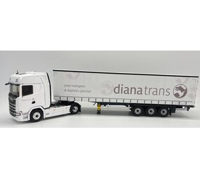 Scania Scania S500  Truck 4x2 +Semi Curtainside Trailer 3 Axle 'Diana Transports' 2020 - 1:43 - Eligor