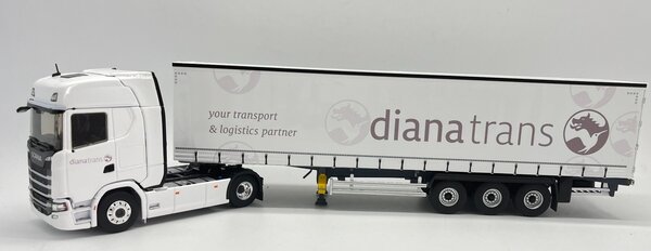 Scania Scania S500  Truck 4x2 +Semi Curtainside Trailer 3 Axle 'Diana Transports' 2020 - 1:43 - Eligor