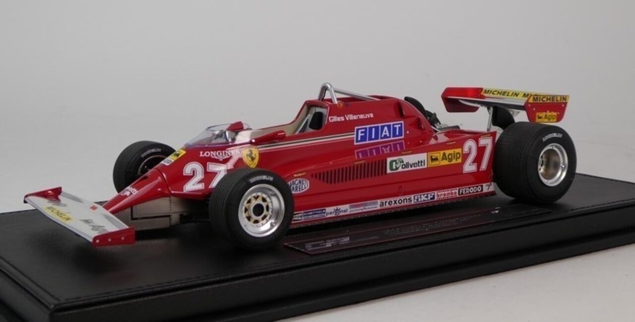 Formule 1 Ferrari 126CK #27 3rd GP Canada 1981 (G.Villeneuve) + Engine Detail - 1:18 - GP Replicas Formule 1 Ferrari 126CK #27 3rd GP Canada 1981 (G.Villeneuve) + Engine Detail - 1:18 - GP Replicas