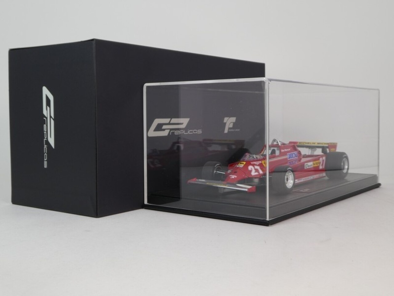 Formule 1 Ferrari 126CK #27 3rd GP Canada 1981 (G.Villeneuve) + Engine Detail - 1:18 - GP Replicas Formule 1 Ferrari 126CK #27 3rd GP Canada 1981 (G.Villeneuve) + Engine Detail - 1:18 - GP Replicas
