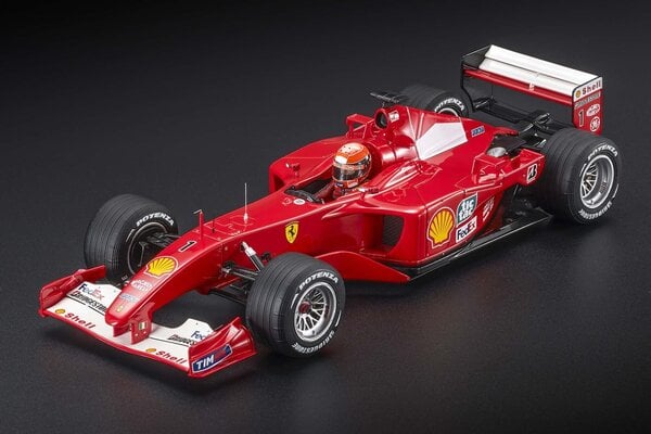 Formule 1 Ferrari F2001 #1 World Champion Winner GP Belgium Spa 2001 + Pilot Driver (M.Schumacher) - 1:18 - GP Replicas Formule 1 Ferrari F2001 #1 World Champion Winner GP Belgium Spa 2001 + Pilot Driver (M.Schumacher) - 1:18 - GP Replicas