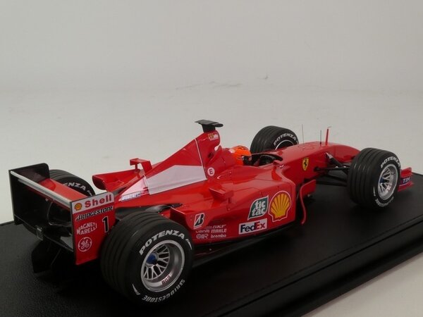Formule 1 Ferrari F2001 #1 World Champion Winner GP Belgium Spa 2001 + Pilot Driver (M.Schumacher) - 1:18 - GP Replicas Formule 1 Ferrari F2001 #1 World Champion Winner GP Belgium Spa 2001 + Pilot Driver (M.Schumacher) - 1:18 - GP Replicas