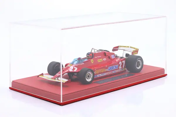 Formule 1 Ferrari 126CX Comprex Turbo #27 GP Ovest Long Beach USA 1991 + Pilot Figure (G.Villeneuve) + Showcase - 1:18 - GP Replicas Formule 1 Ferrari 126CX Comprex Turbo #27 GP Ovest Long Beach USA 1991 + Pilot Figure (G.Villeneuve) + Showcase - 1:18 - GP Replicas