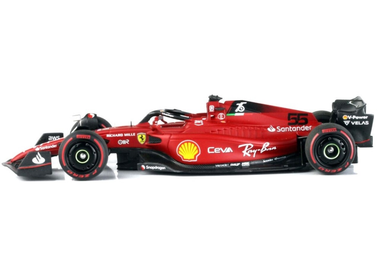 Formule 1 Ferrari F1-75 #55 C. Sainz 2nd Place G.P. Bahrain 2022 - 1:43 - BBR