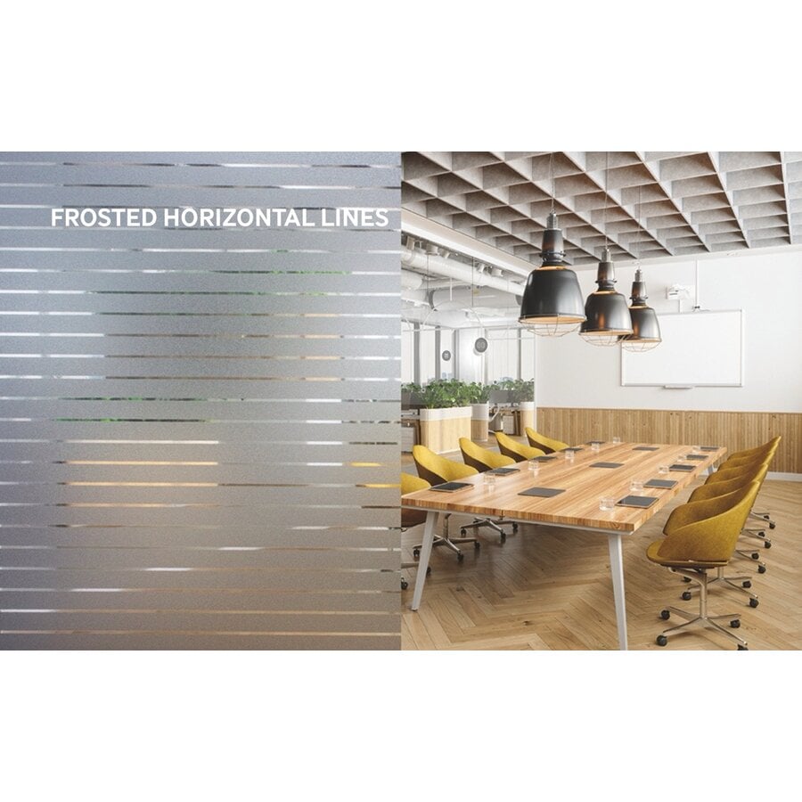 Frosted Horizontal Lines