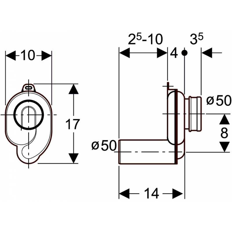 Geberit urinal siphon - Bathroom Mania BV