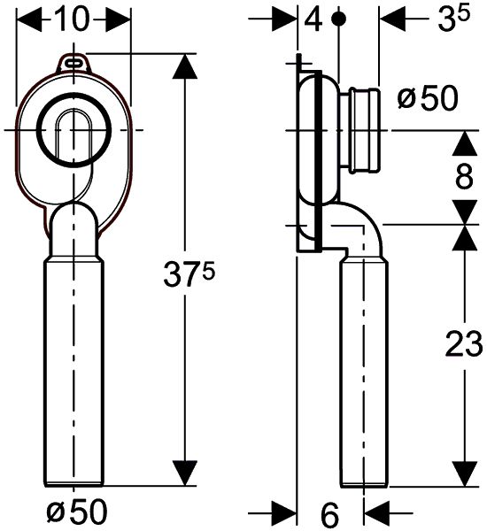 Geberit urinal siphon Bathroom Mania BV