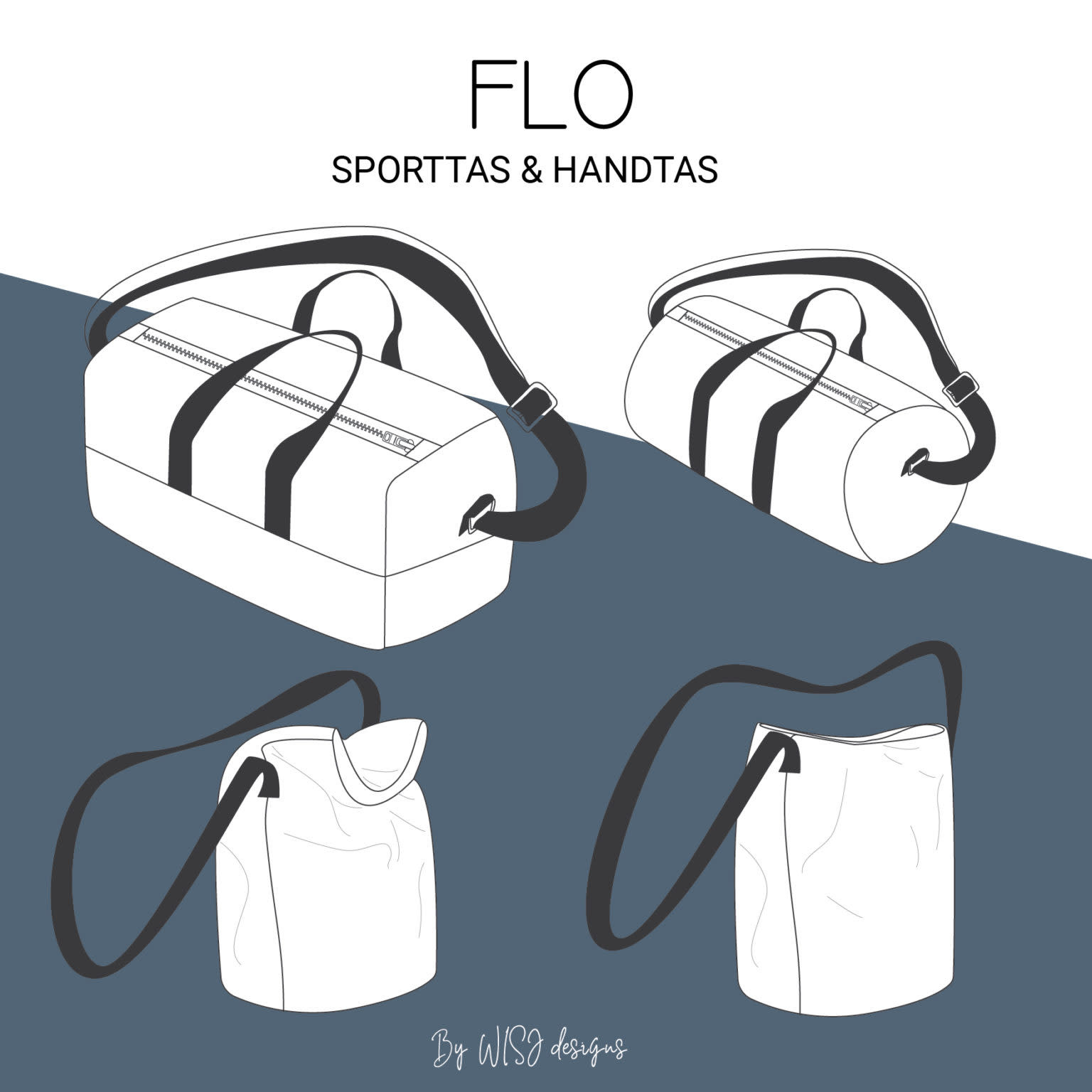 Flo | Papieren van een (sport)tas | Wisj LanaLotta - LanaLotta
