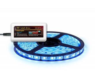 RGB LED strip 5 m. 300 leds with RGB controller en 4A adapter (Add-on)