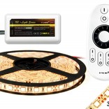 Dimmable LED strip set Warm White 5 m. 300 leds 72W RF remote