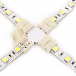 White LED strip X-connector