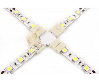 White LED strip X-connector