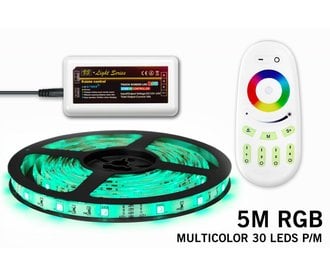 AppLamp RGB LED strip 5 meter with Wireless RF remote, 30 LED's p.m.