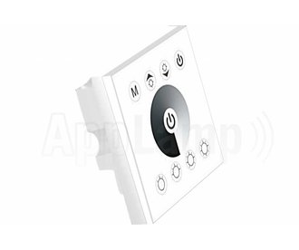 LED strip recessed wall dimmer, Touch panel, 12-24V, White