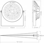 MiLight Mi-light 15W RGBWW 220V IP65 LED Prikspot Tuin.  RGB Kleur +Dual White