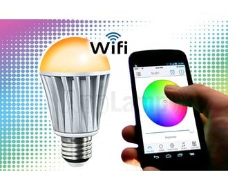 LED Magical Wifi LED bulb 16M colors and warm white, wake-up light (V2)