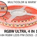 Wifi ULTRA RGBW LED strip with color + warm white, 4 in 1 LED pixel