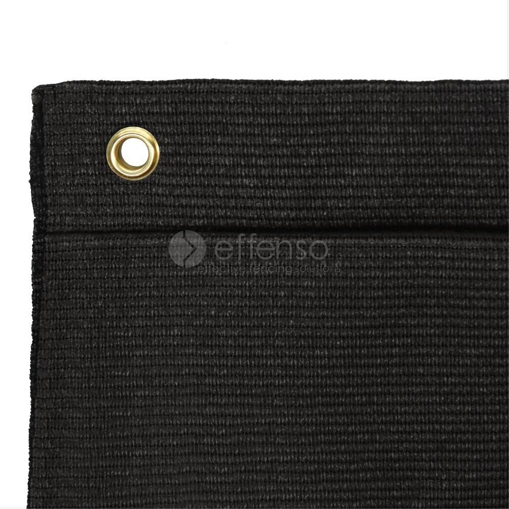 Fensonet Color FENSONET 300gr BLACK 200cm rings per m