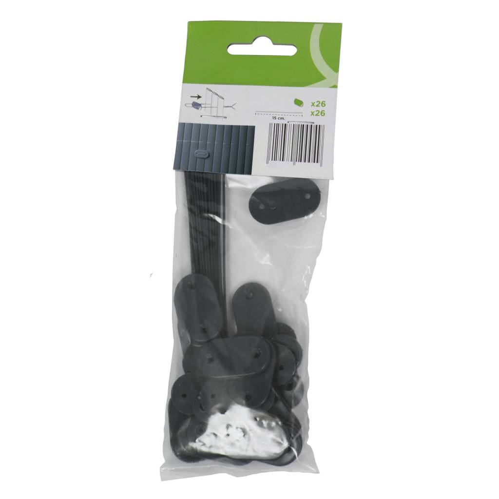 Fensoscreen Fensoscreen kit de fixation anthra 26pcs