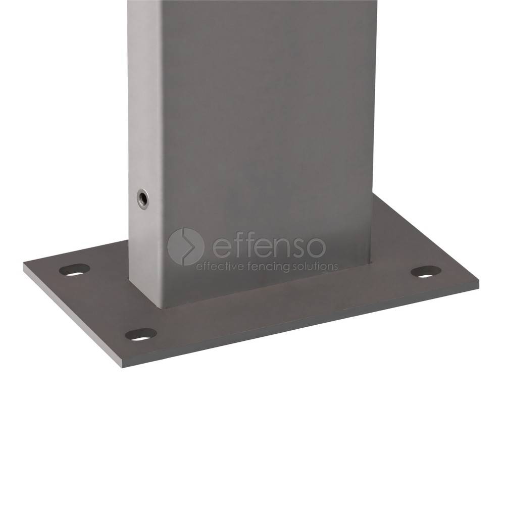 fensofill FENSOFIX Post footplate  H:125cm RAL9006