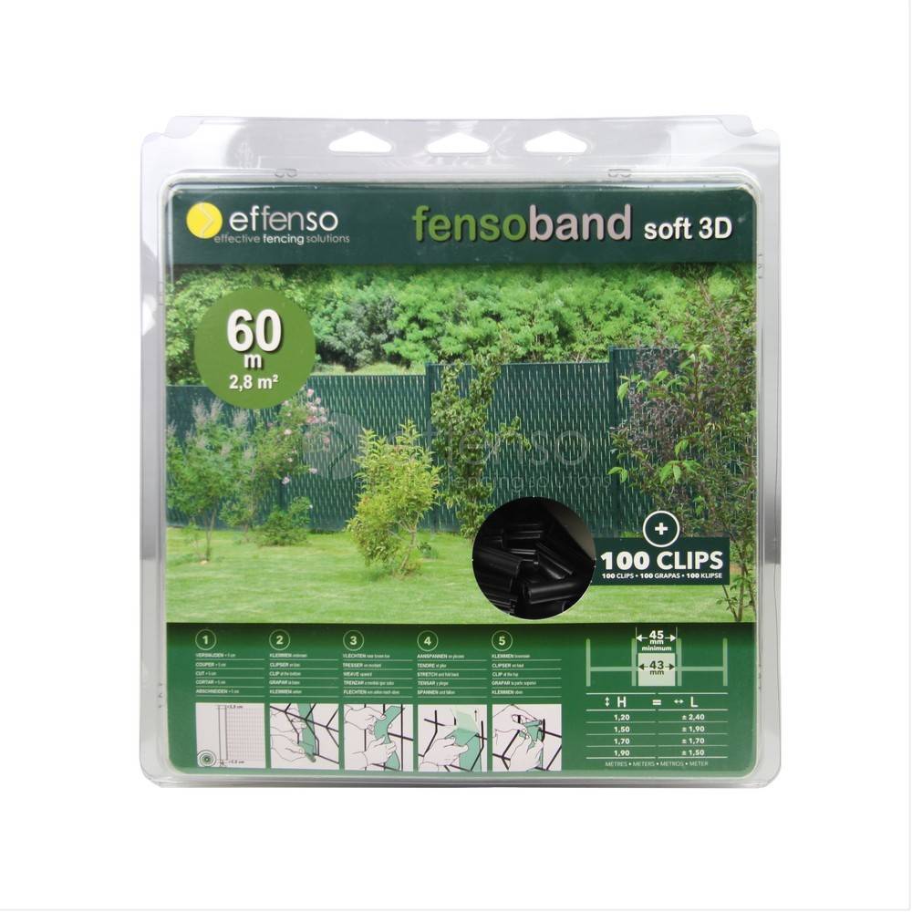 fensoband soft Fensoband SOFT 3D 43 mm 60m RAL 9005