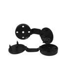 Fensonet Temporaclips   pour fixation temporaire de vos filets brise-vue Noir 20 pcs