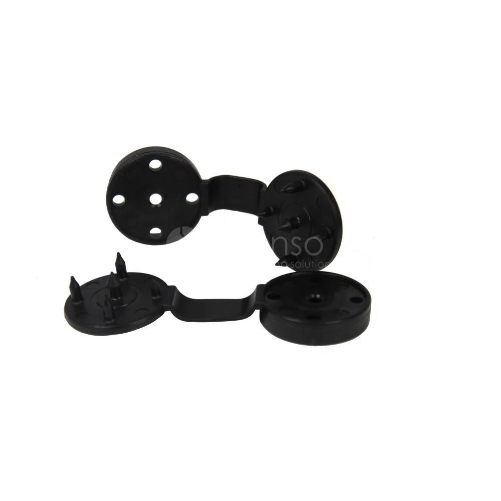 Fensonet Temporaclips   pour fixation temporaire de vos filets brise-vue Noir 20 pcs