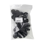 Fensonet Temporaclips   pour fixation temporaire de vos filets brise-vue Noir 20 pcs